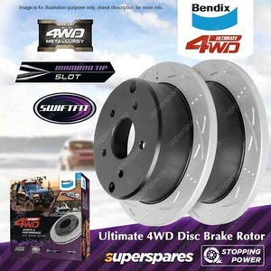 Bendix Rear ULT4WD Disc Brake Rotors for Toyota Landcruiser UZJ VDJ200 URJ202 - Picture 1 of 6