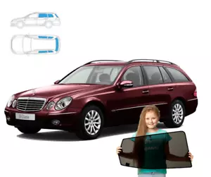 Sun protection for Mercedes-Benz E-Class W211 combo 02-09 5-piece on magnets - Picture 1 of 14