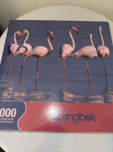 Springbok Pink Flamingoes Jigsaw Puzzle New + SEALED 2000 Pieces Fast Ship - Picture 1 of 2