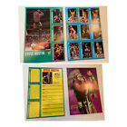 Lot de 24 feuilles de cartes non coupées WWF Magazine 94-96 rares affiches Ultimate Warrior