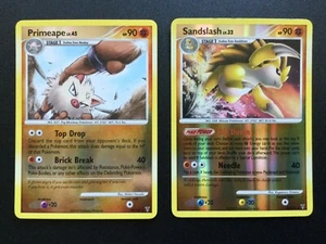 2x Old Pokemon Rare Reverse Holo Platinum Supreme Victors Card Bundle - 2009 TCG - Picture 1 of 4