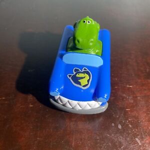 Fisher Price Little People Wheelies Toy Story Rex Dinosaur Blue Car Mattel (d3)
