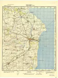 Mapas topográficos militares soviéticos rusos - GRENAA (Dinamarca), 1:50K, ed. 1961 - Imagen 1 de 4