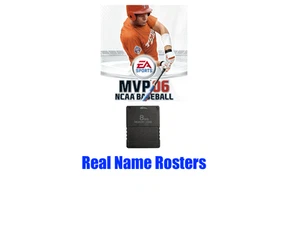 MVP 06 NCAA Baseball Real Name Roster Aggiornamento Memory Card PS2 PlayStation 2 2006 - Foto 1 di 1
