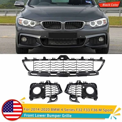 For BMW 4 Series F36 F32 428i 430i 440i M Sport Front Bumper Fog Light Grille - Image 1 of 4
