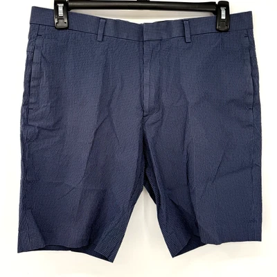 Pantalones Cortos Informales Caminar Playa Theory Para Hombre Azul Rayas Talla 34 Mezcla Algodón Nylon Foto 1 de 4