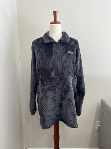 NWT Columbia Women’s Fire Side Sherpa 1/4 Zip II Pullover Top Black Large - Picture 1 of 6