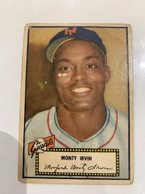 1952 Topps - Monte Irvin #26 Black Back - Image 1 of 2