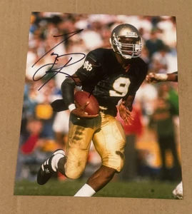 Tony Rice 8x10 Signed Photo W/ COA Notre Dame #3 - Picture 1 of 1