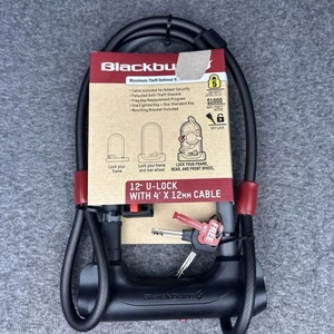 Blackburn 12" Bike U-Lock with 4' x 12mm Steel Cable, Security Level 5 READ DESC - Picture 1 of 10