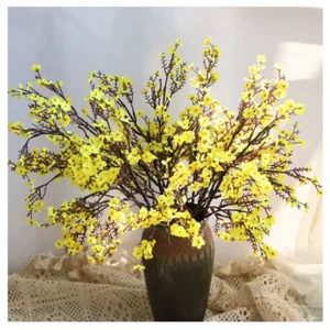 White Artificial Flowers Cherry Blossoms Gypsophila Fake Plants DIY Wedding - Picture 1 of 33