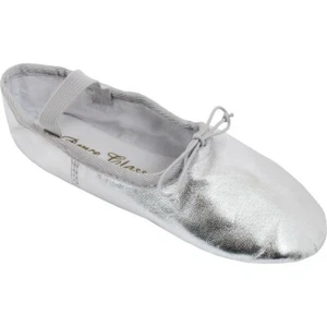 Girls' Silver Ballet Slipper Shoe for Dance or Weddings, New size 2 - Picture 1 of 2