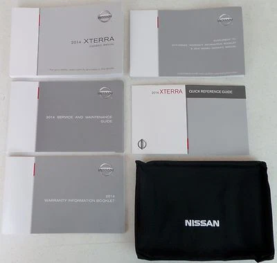 Genuine OEM Sealed Owners Manual for 14 2014 Nissan Xterra Kit Set Case Guide