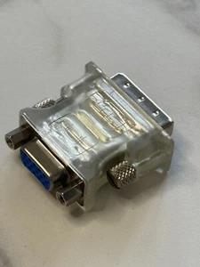 VGA to DVI-D Adapter - DVI 12+1 Male SVGA 15 Pin Female Converter for PC Laptop - Picture 1 of 5