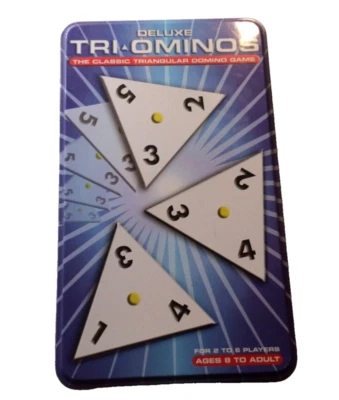 Tri-Ominos “Tri-Ominos Deluxe The Classic Triangular Domino Game” Complete - Image 1 of 4