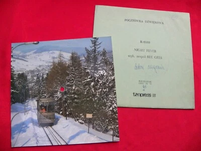 BEE GEES night fever NM RARE 1978 POLISH FLEXI Tonpress - Image 1 of 2