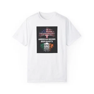American Grown Irish Roots T-Shirt, Unisex Tee, Perfect for St. Patrick's Day, - Picture 1 of 53