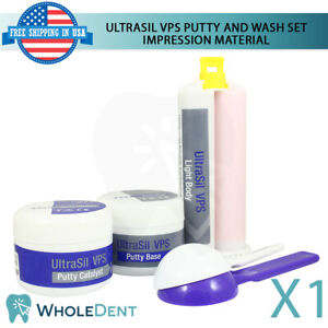 UltraSil VPS Putty Set Dental Impression Material Hydrophilic 100g Wash 50ml