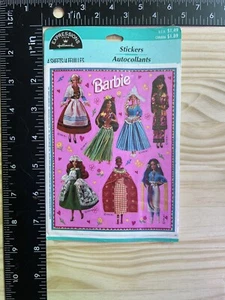 Vintage Barbie Expressions for Hallmark Stickers 4 Sheets Unopened 1996 - Picture 1 of 3