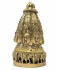 Gttin Laxmi Stupa Mit Zehn Kpfe Und Elefanten Messing Idol Wohndeko Figurinen