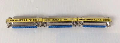 3 Lot DB25 5190481 Female to DB 25 Female Gender Changer Coupler. gb102 - Image 1 of 3