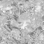 Muriva Elixir Liquid Marble Effect Wallpaper Swirls Silver Grey Metallic Shimmer