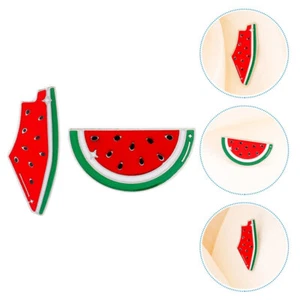 2 Pcs Watermelon Pin Badge Palestine Brooch Miss Man - Picture 1 of 12
