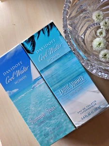 Davidoff Cool Water Exotic Summer & Summer Seas 100ml For Women (twin pack) - Picture 1 of 7