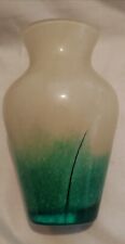 Vintage Caithness Vase,  Studio Art Glass  Yellow and Green 