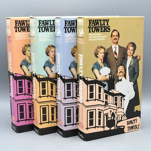 Fawlty Towers VHS Set of 4 COMPLETE 1986 Release CBS Fox BBC Video TESTED - Picture 1 of 13