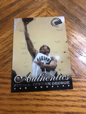 Press Pass Authentics Basketball #18 1999 Devean George XRC Foto 1 de 3