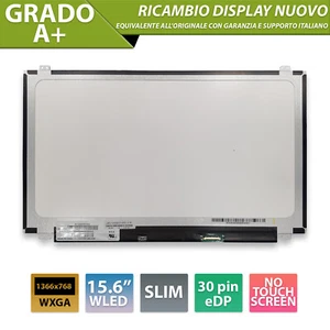 Display 15,6 compatibile HP 15-AC691 255 G5 15-AF002 15-AF001 [30 pin WXGA] - Afbeelding 1 van 6