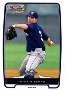 2012 Bowman Draft Draft Picks #BDPP105 Ryan Gibbard Brewers NM-MT 