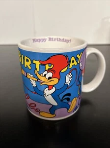 Woody Woodpecker Mug Happy Birthday 1957 Lantz Three Cheers from Applause C9 - Picture 1 of 6