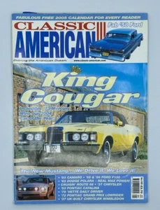 Classic American King Cougar Jan 2005 UK Mag about Muscle Car Free Shipping - Bild 1 von 9