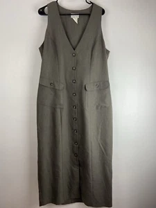 Studio 1 Vintage Womens Vest Dress Tweed Gray Size Large /16T - Picture 1 of 8