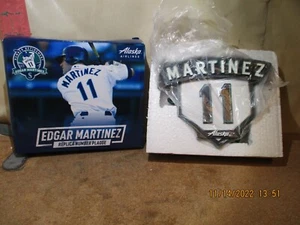 SEATTLE MARINERS/ALASKA AIRLINES EDGAR MARTINEZ REPLICA NUMBER PLAQUE - Picture 1 of 2