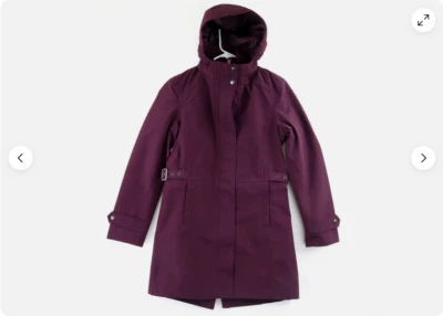 Gabardina Kirkland Signature para mujer (Merlot, X-Small) nueva con etiquetas Foto 1 de 2