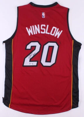 Justise Winslow Signed Miami Heat Custom Jersey (PSA Holo) Duke 2015 NCAA Champs - Image 1 of 4