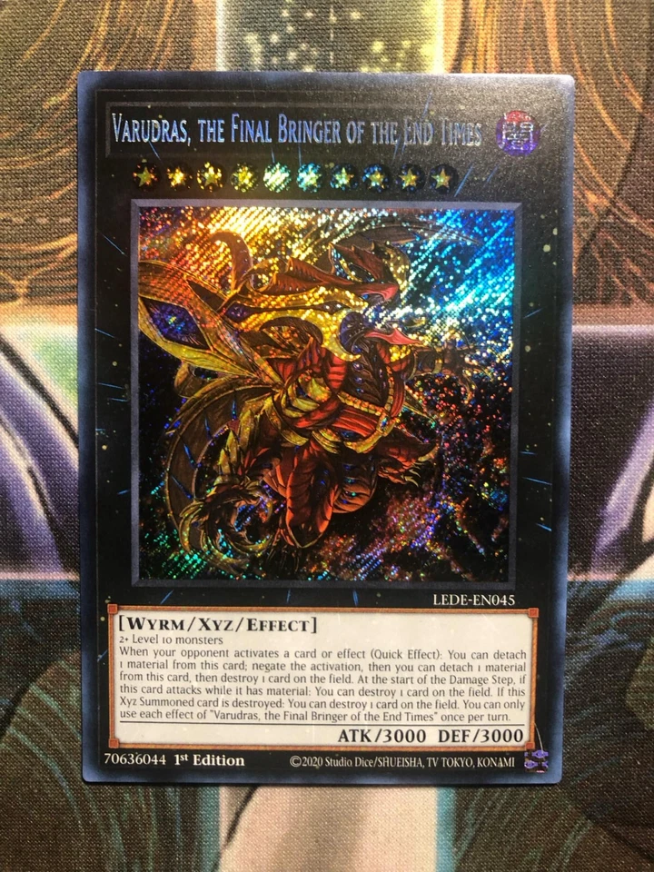 VARUDRAS, THE FINAL BRINGER OF THE END OF TIMES * SECRET RARE LEDE-EN045 YUGIOH! - Image 1 of 1