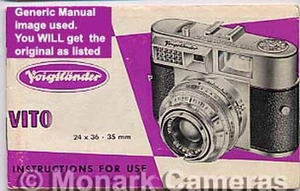 Voigtlander Vito B Camera Instruction Book, 1957, Other Manuals Listed - Picture 1 of 3