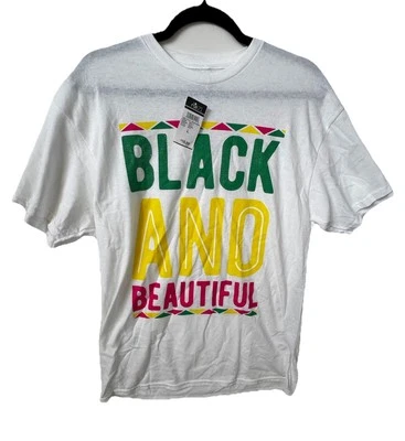 Camiseta “Negro Y Hermosa” Colorida Talla Grande Foto 1 de 4