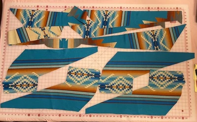 New Pendleton Wool blanket fabric remnants - Pagosa Springs - appx 1.4 lb - Image 1 of 4