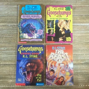 Lot Of 4 - Goosebumps R.L. Stein Mixed Lot Of Goosebumps For Kids Series - Imagen 1 de 6