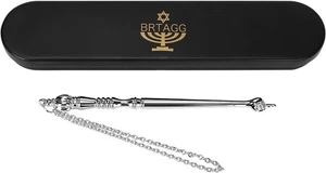 BRTAGG Yad Torah Pointer, Bible Reading 5.1" Tall, Silver - Picture 1 of 8
