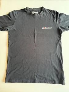 Berghaus Men's T-Shirt Black Cotton Medium Short Sleeve Round Neck Outdoors - Picture 1 of 6