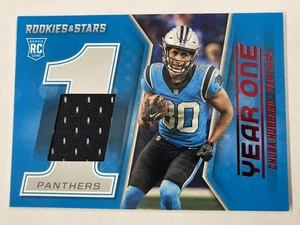 2021 Panini Rookies & Stars Chubba Hubbard #34 Year One Red Foil Relic RC - Bild 1 von 2