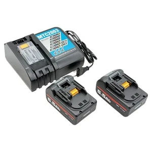 Battery Charger + 2x 5.5Ah 18V Battery for Makita | Charger LED Display Kit - Picture 1 of 1