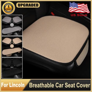 2024 Car Front/Rear Seat Cover Breathable Ice Silk Cushion Protector For Lincoln - Picture 1 of 33