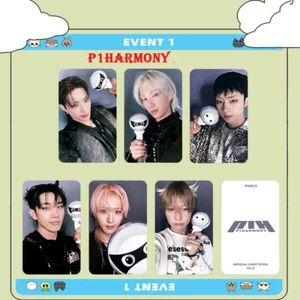 6pcs/set P1HARMONY DUH! Light Stick Self Made Photo Cards HD Photocards - Picture 1 of 7